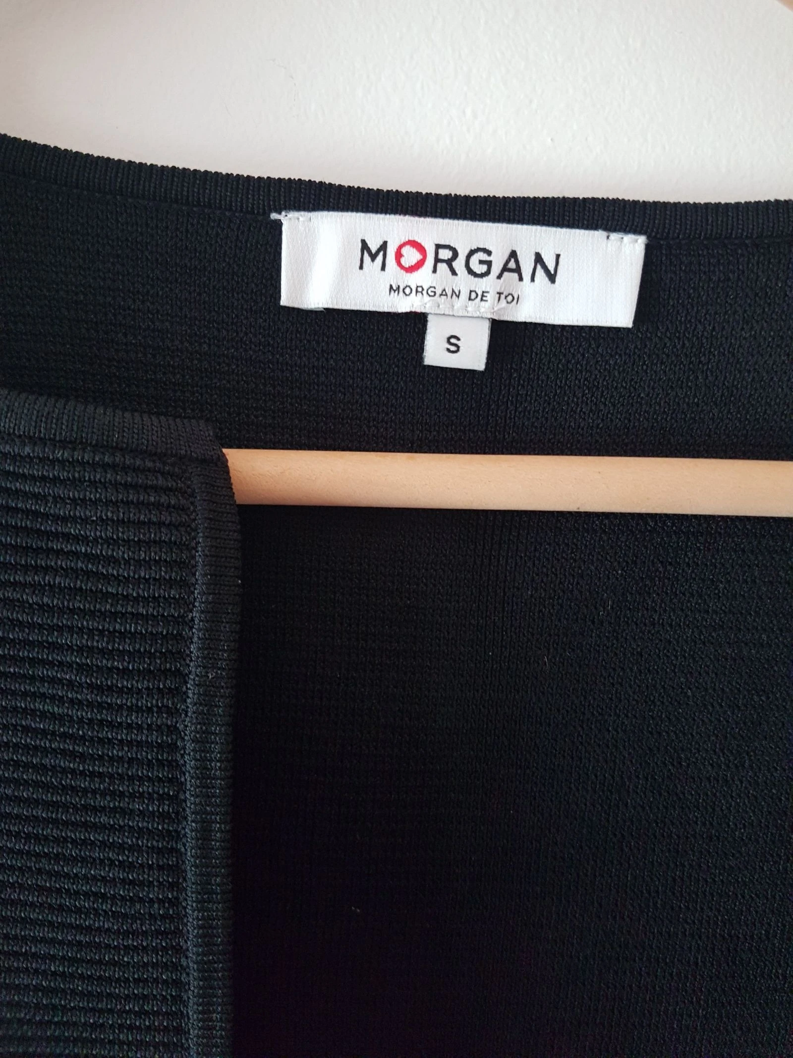 Jaqueta morgan 36 preta e branca quase nova outono inverno noite chique – photo 3